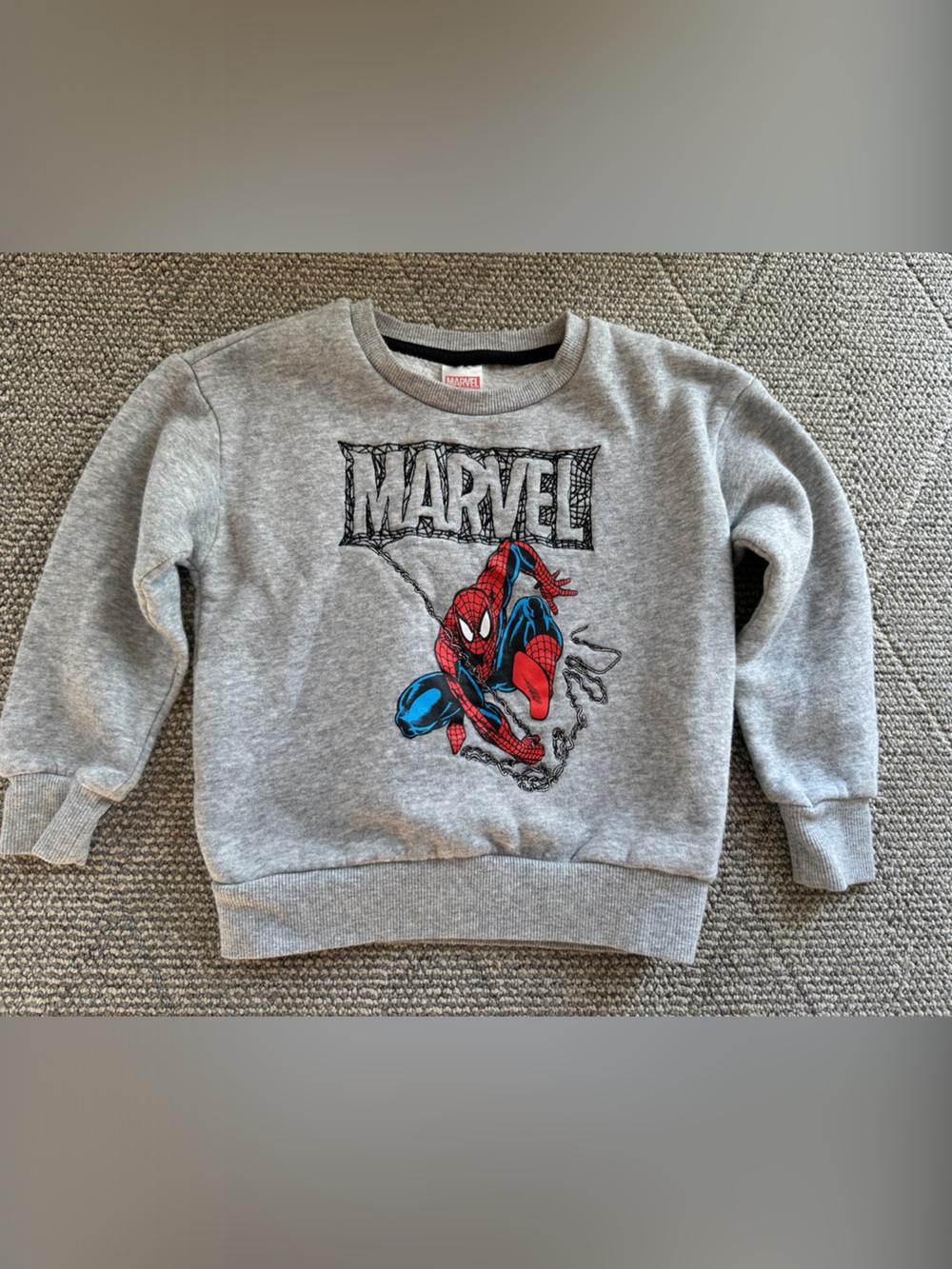 Marvel Grey Kids Spider-Man Pullover Sweatshirt